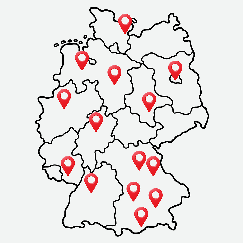 Standorte Karte Deutschland