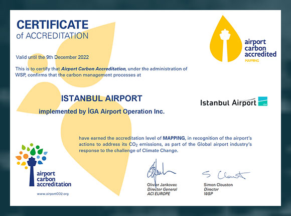 Carbon management efforts at Istanbul Airport gain international recognition