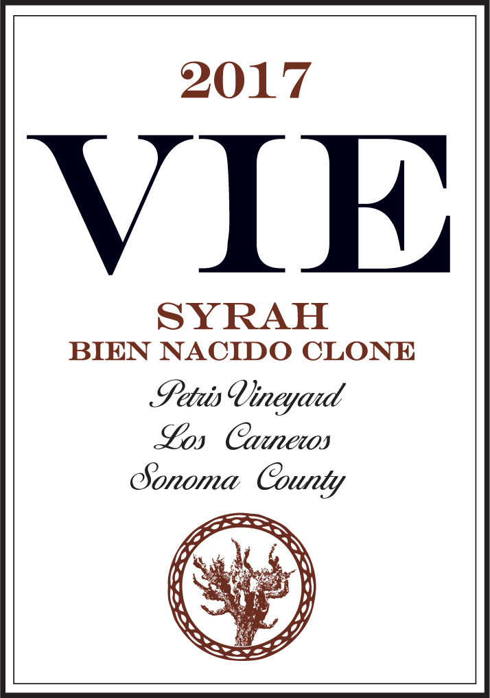 2017 VIE Petris Vineyard Syrah, Bien Nacido Clone