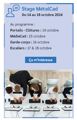 Stage MétalCad