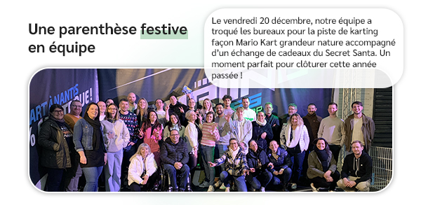 Une parenthèse festive en équipe