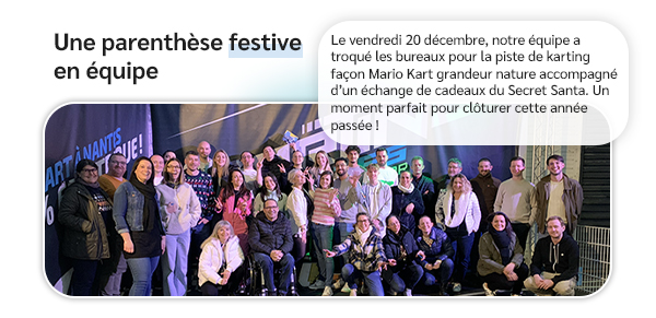 Une parenthèse festive en équipe