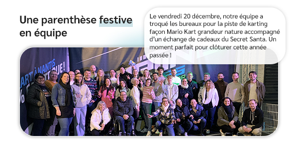 Une parenthèse festive en équipe