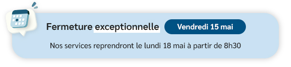 Fermeture exceptionnelle