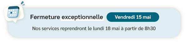Fermeture exceptionnelle