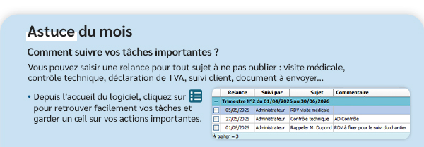 Astuce du mois