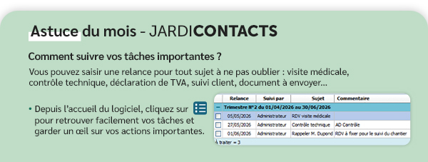 Astuce du mois