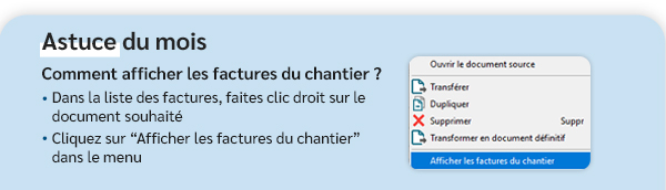 Astuce du mois