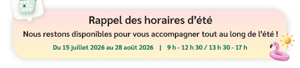 Horaires d'été
