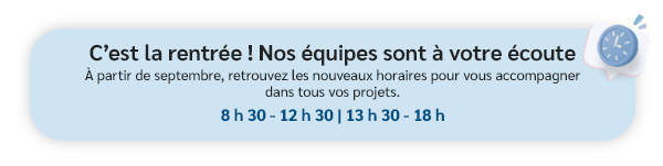 Nouveaux horaires