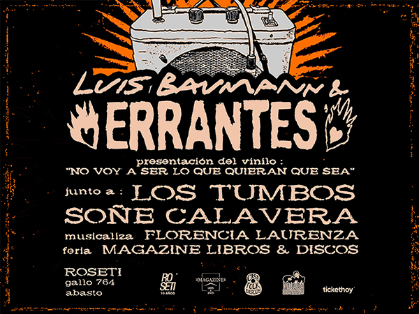 Flyer evento ERRANTES en Roseti