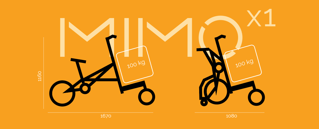 MIMO X1 Prototype Image - Foldable Cargo Electric Bike