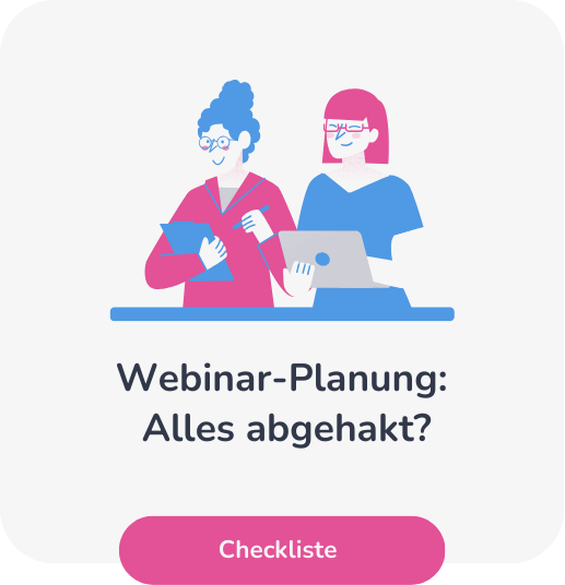 Checkliste "Webinar Planung - Alles abgehakt?"