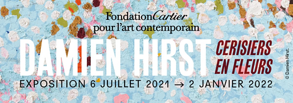 Exposition Damien Hirst, Cerisiers en Fleurs à la Fondation Cartier