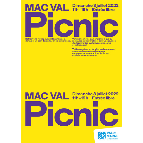 Picnic au MAC VAL, dimanche 3 juillet, 11h-19h, entrée libre
