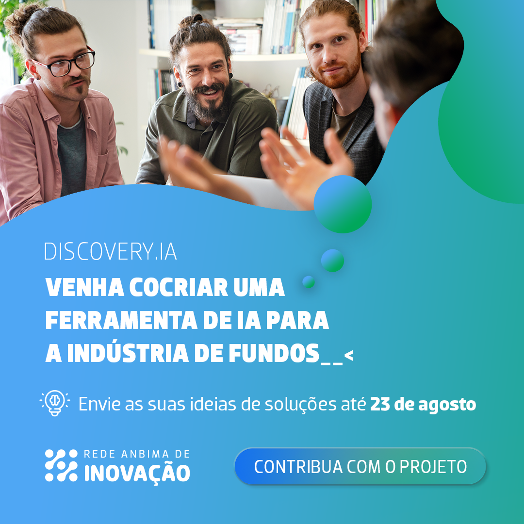 Banner de divulgação com fundo azul claro e texto na cor branca. Lê-se o seguinte: Baixe nosso guia inédito sobre inteligência artificial e veja orientações fundamentais para implementar ou desenvolver sistemas de IA.