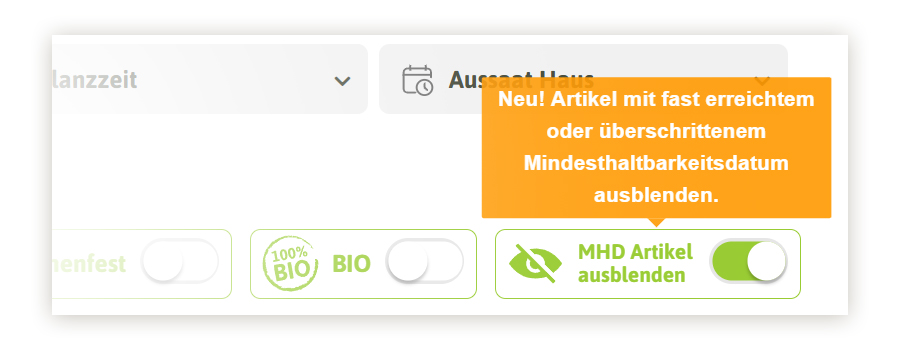 MHD-Artikel ausfiltern