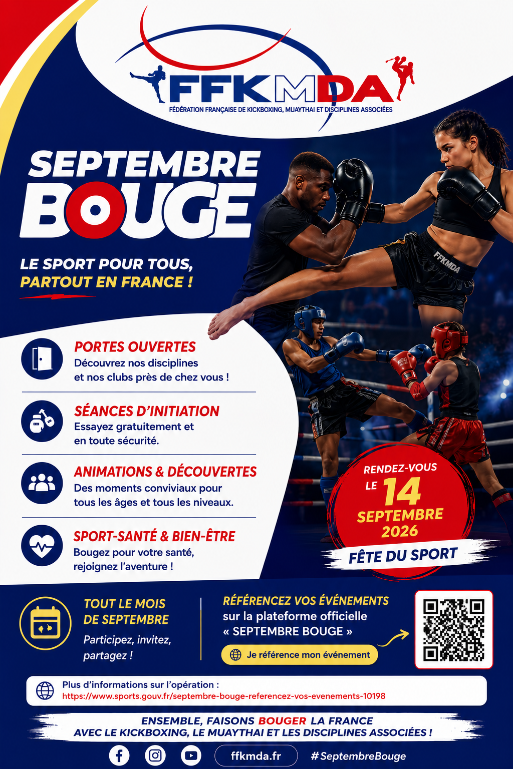 Affiche FFKMDA Septembre Bouge 2026