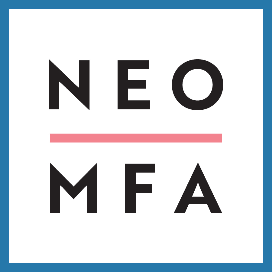 NEOMFA logo with program acronym