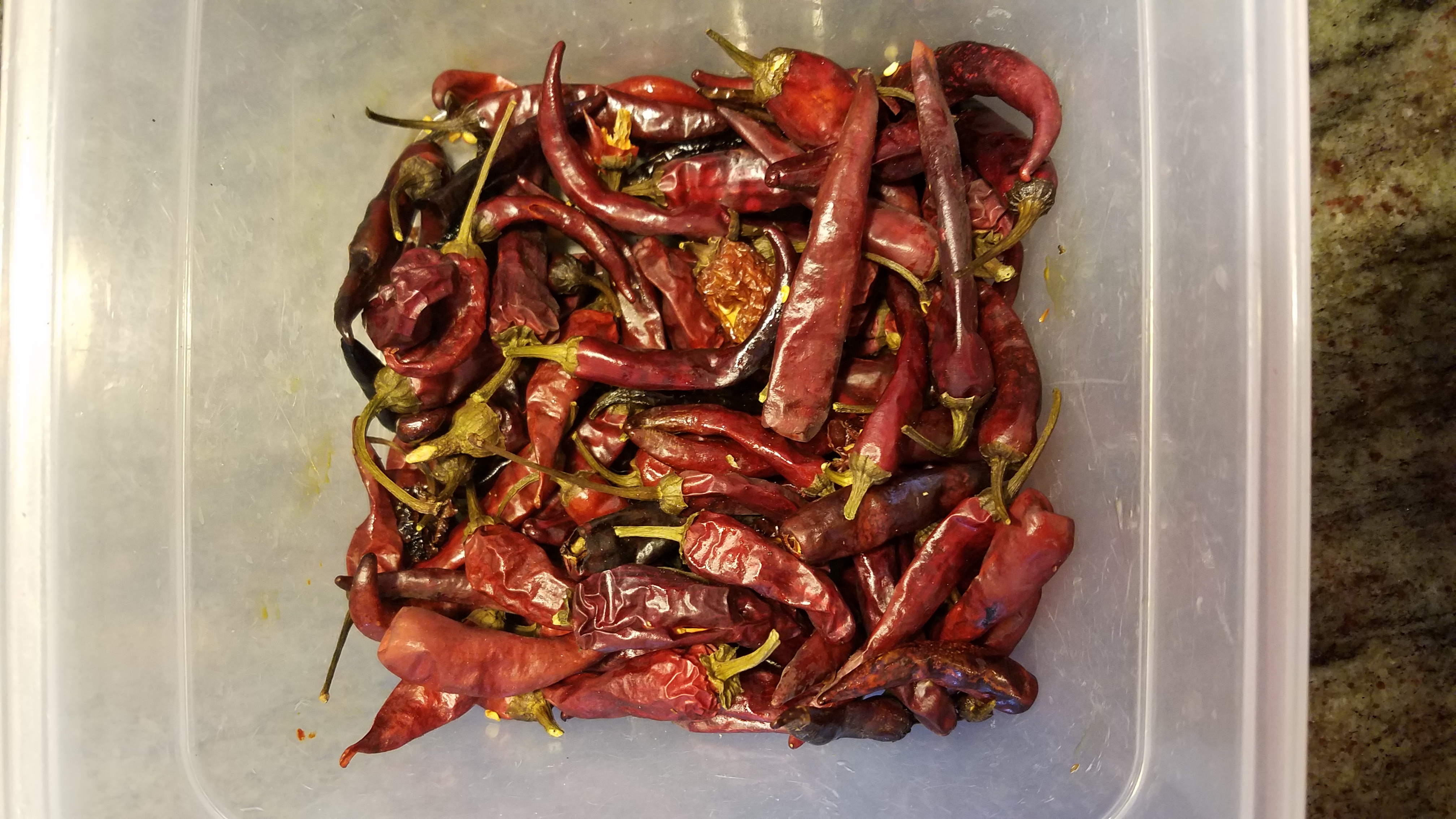 photo of cayenne after smoking peppers