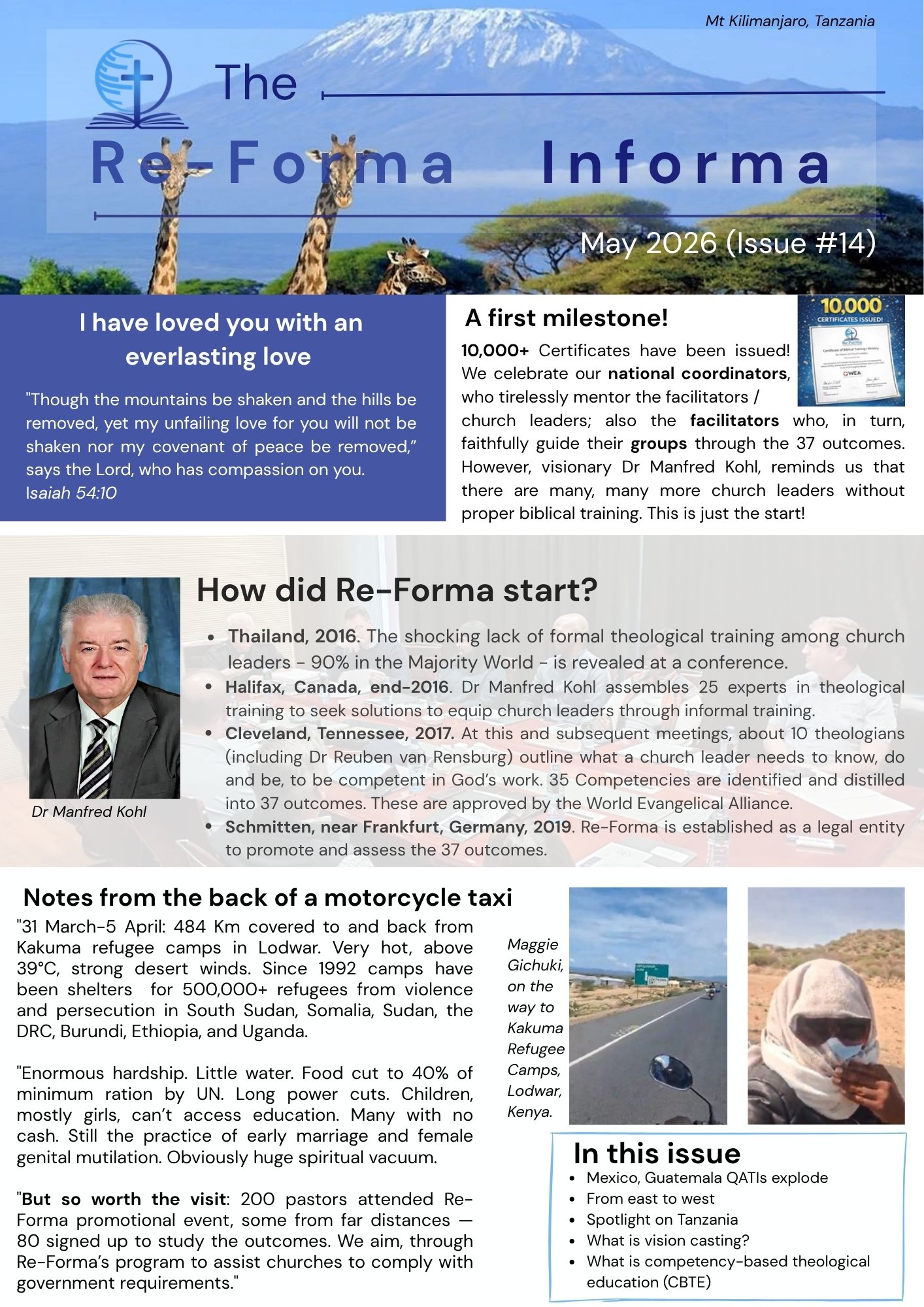 Newsletter #14 (2026 Issue 2 - May)