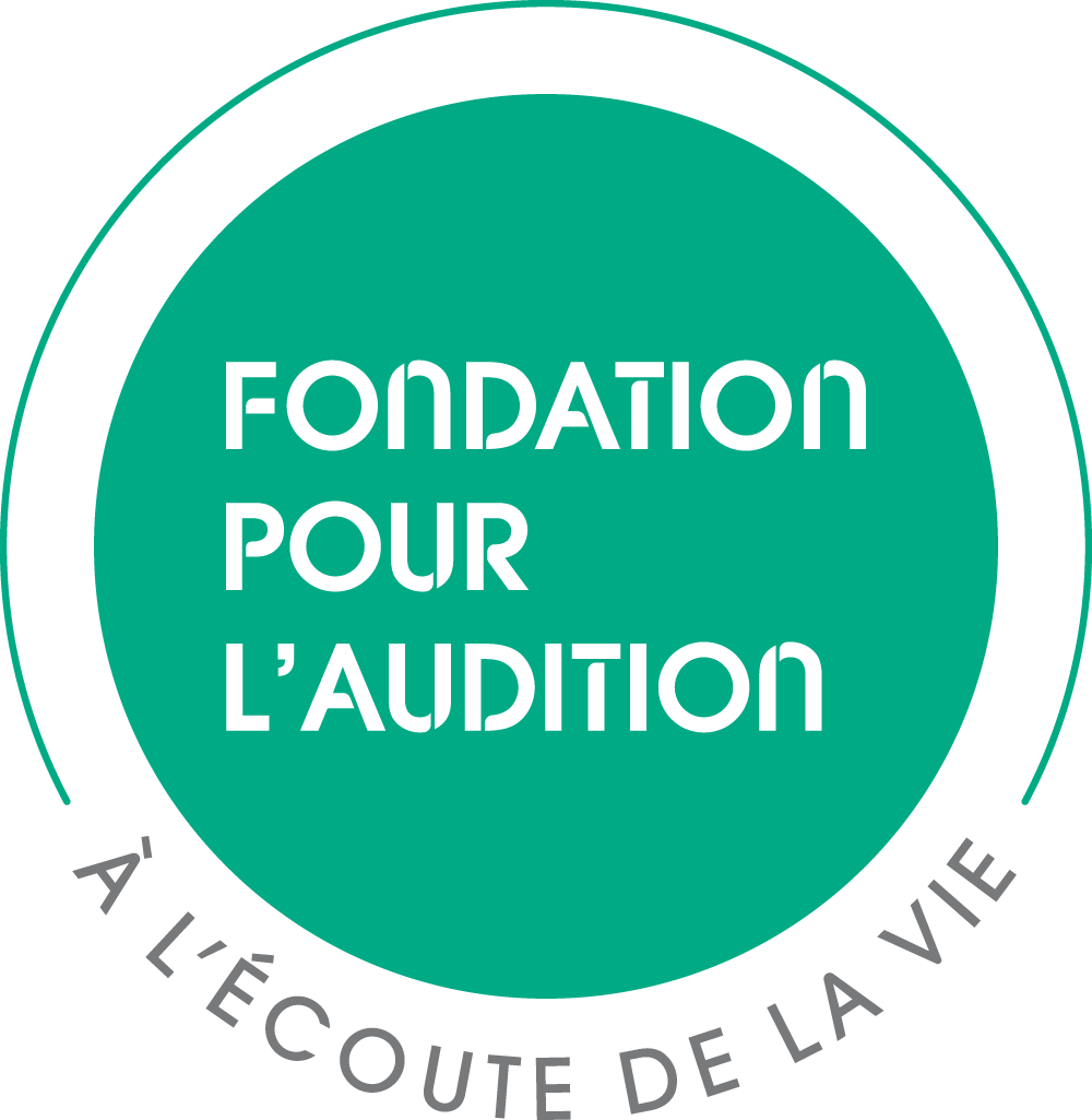 Logo de la Fondation Pour l'Audition avec baseline À l'écoute de la vie