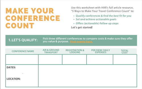 Download your free travel conference planning PDF