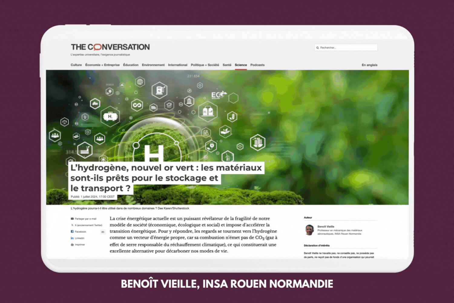 Carousel d'articles publiés sur The Conversation
