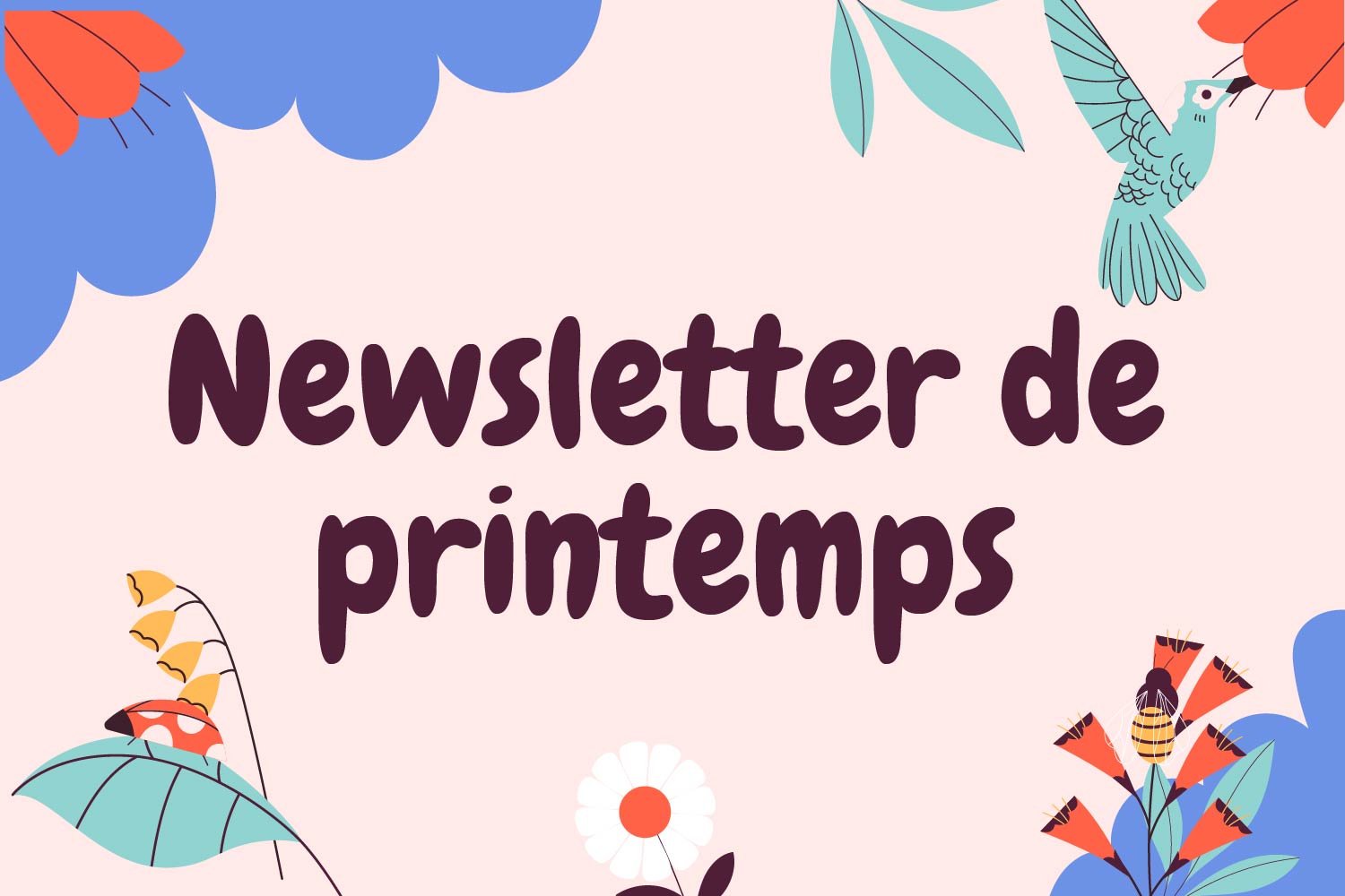 Visuel printemps MUTA SANTÉ — personnes se baladant dans un parc fleuri