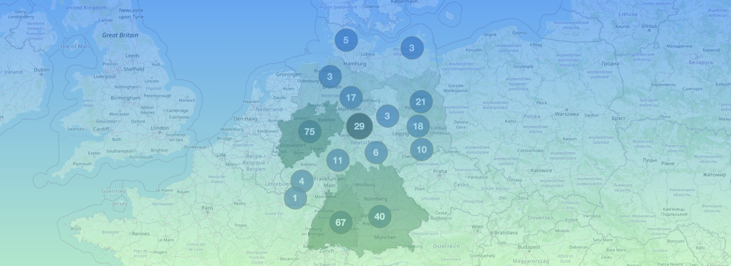 Titelbild: Karte Bürgerräte in Deutschland