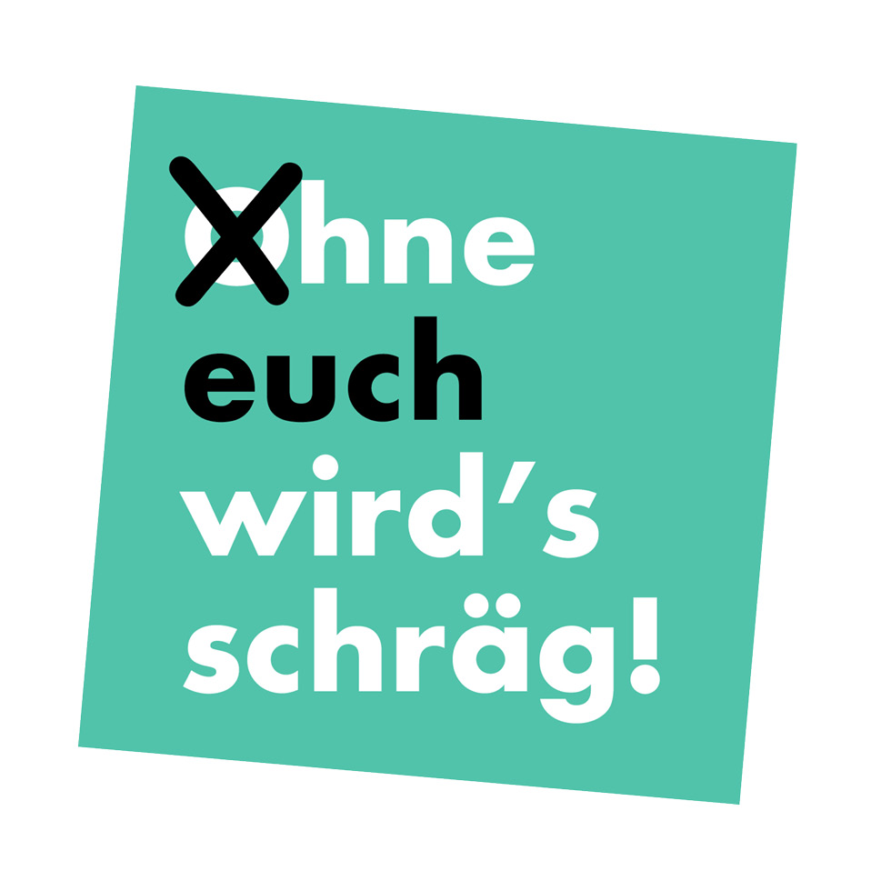 Logo Ohne euch wird's schräg