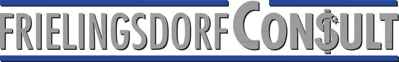 Frielingsdorf Consult Logo mit eingerahmtem Schriftzug