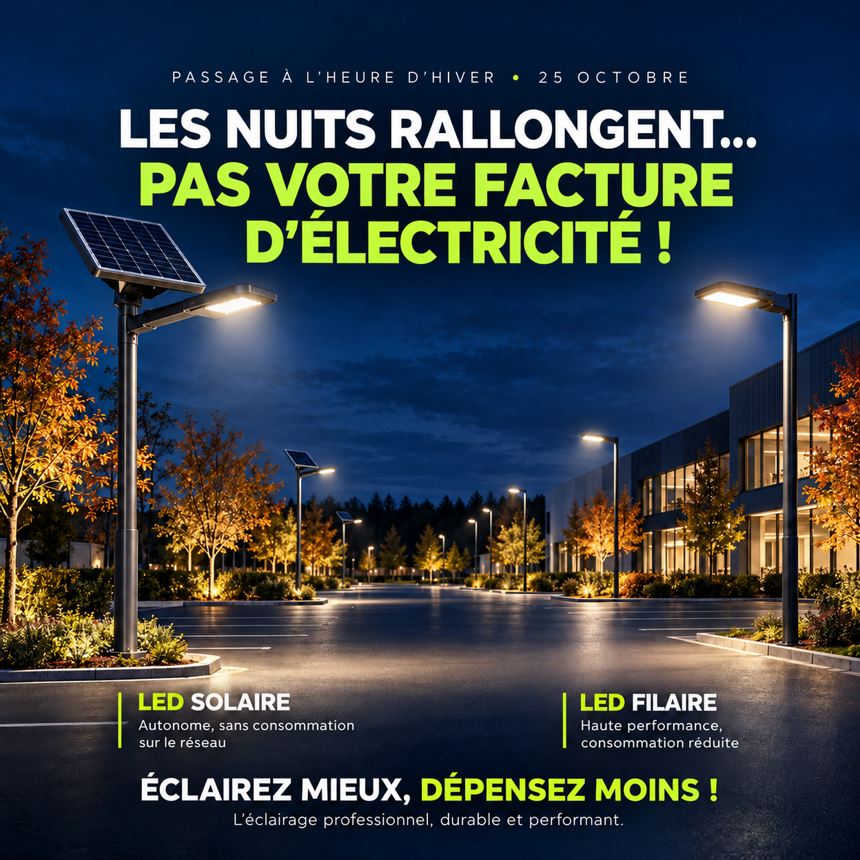 Les nuits rallongent… pas votre facture d’électricité !