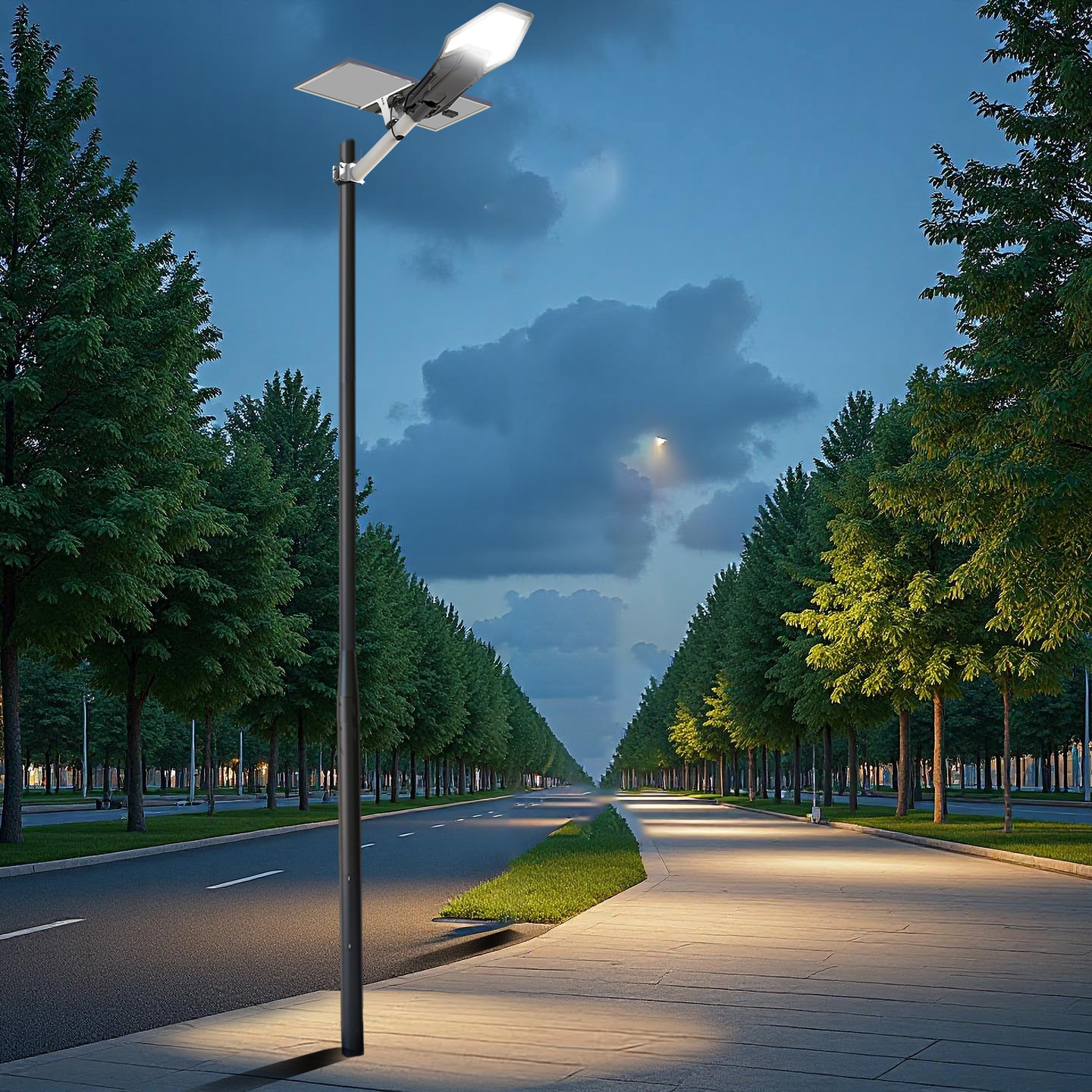 Illustration éclairage LED solaire FVD 3
