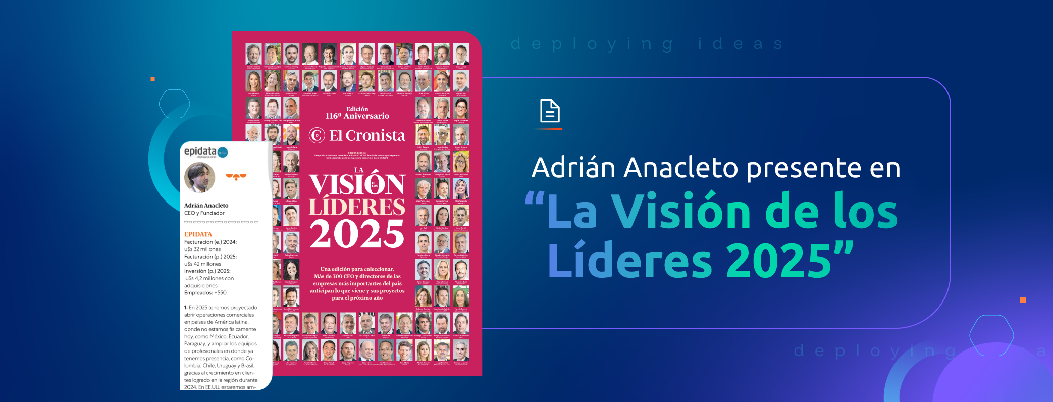 Adrián Anacleto en El Cronista