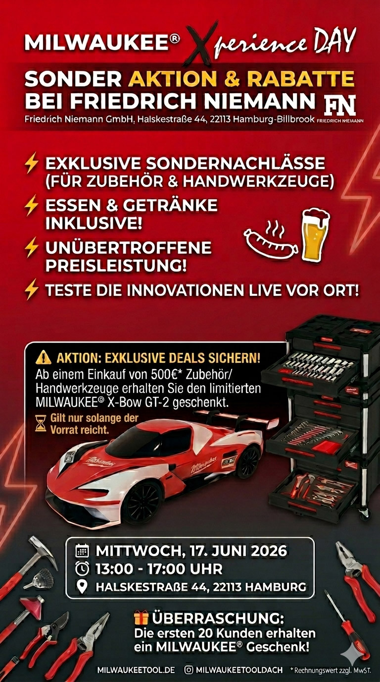 Milwaukee Xperience day in Hamburg