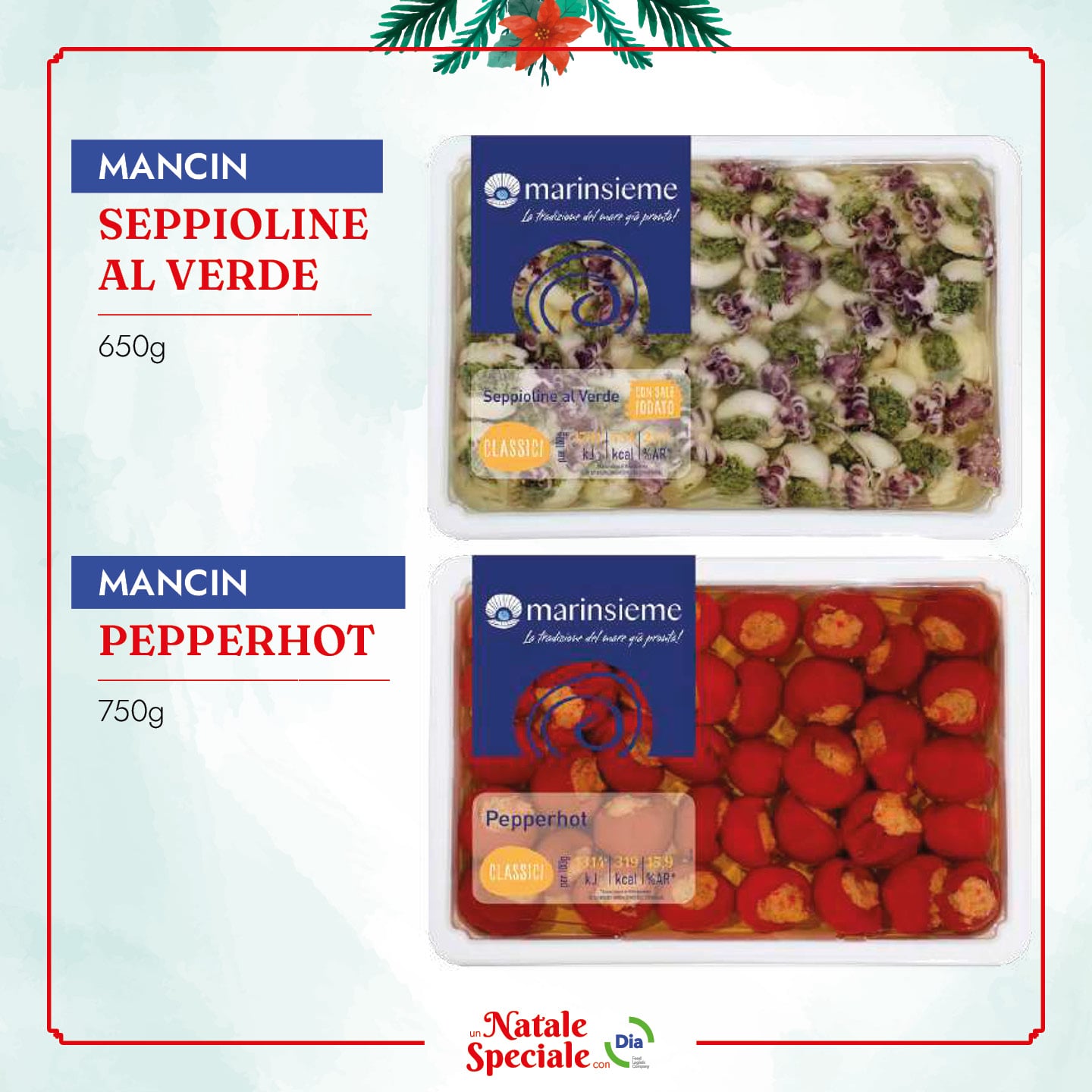 Seppioline al verde e Pepperhot Mancin - Natale con Dia 2022