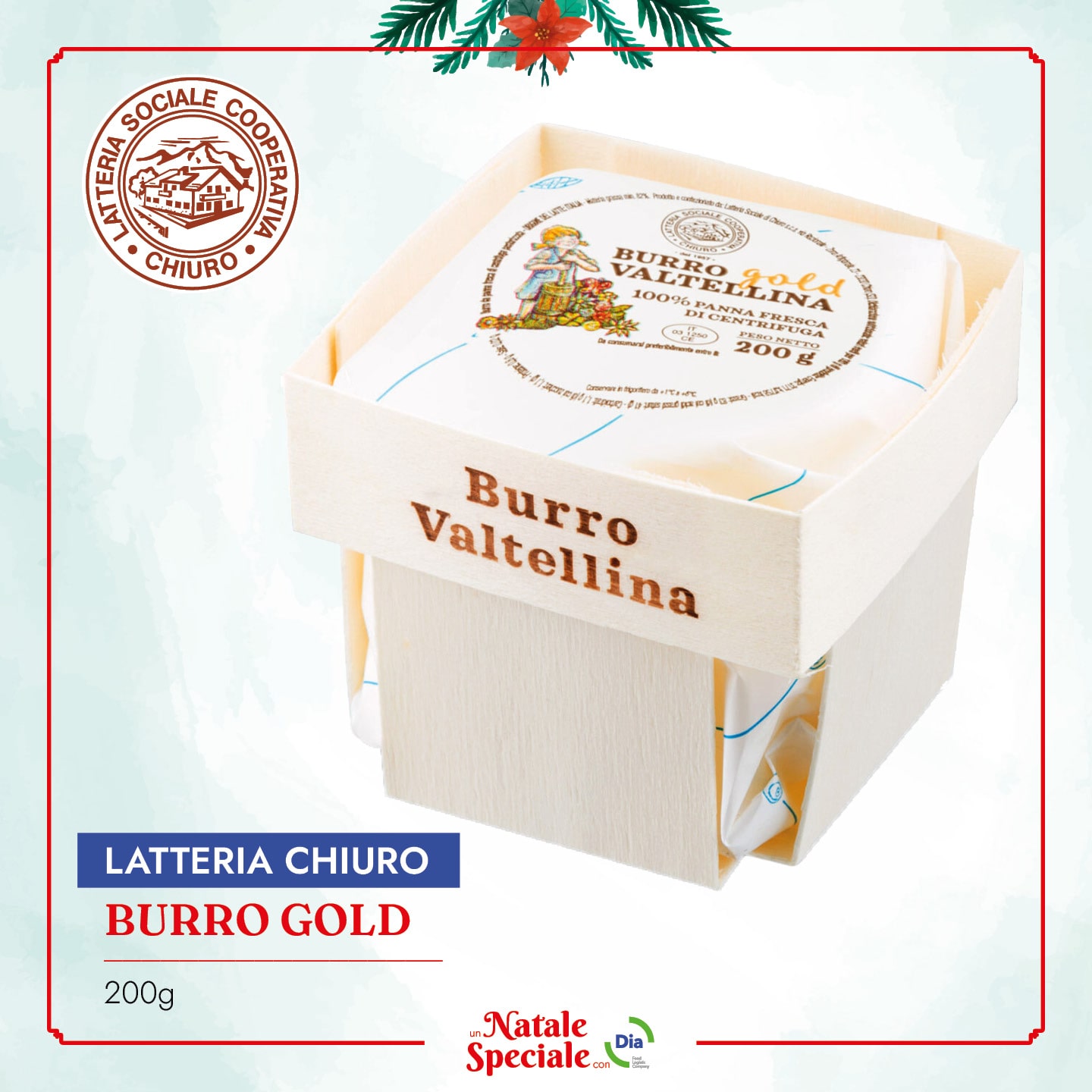 Latteria Chiuro - Burro Valtellina Gold - Natale con Dia 2022