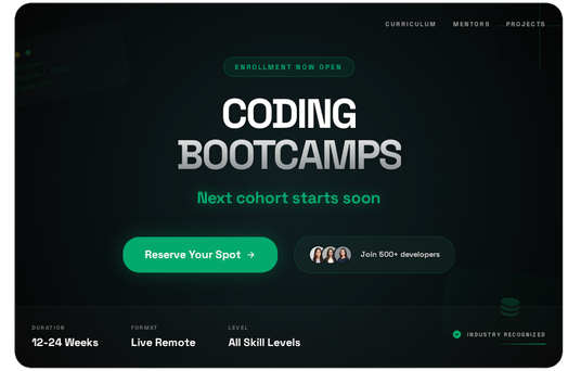 W3Schools Bootcamps