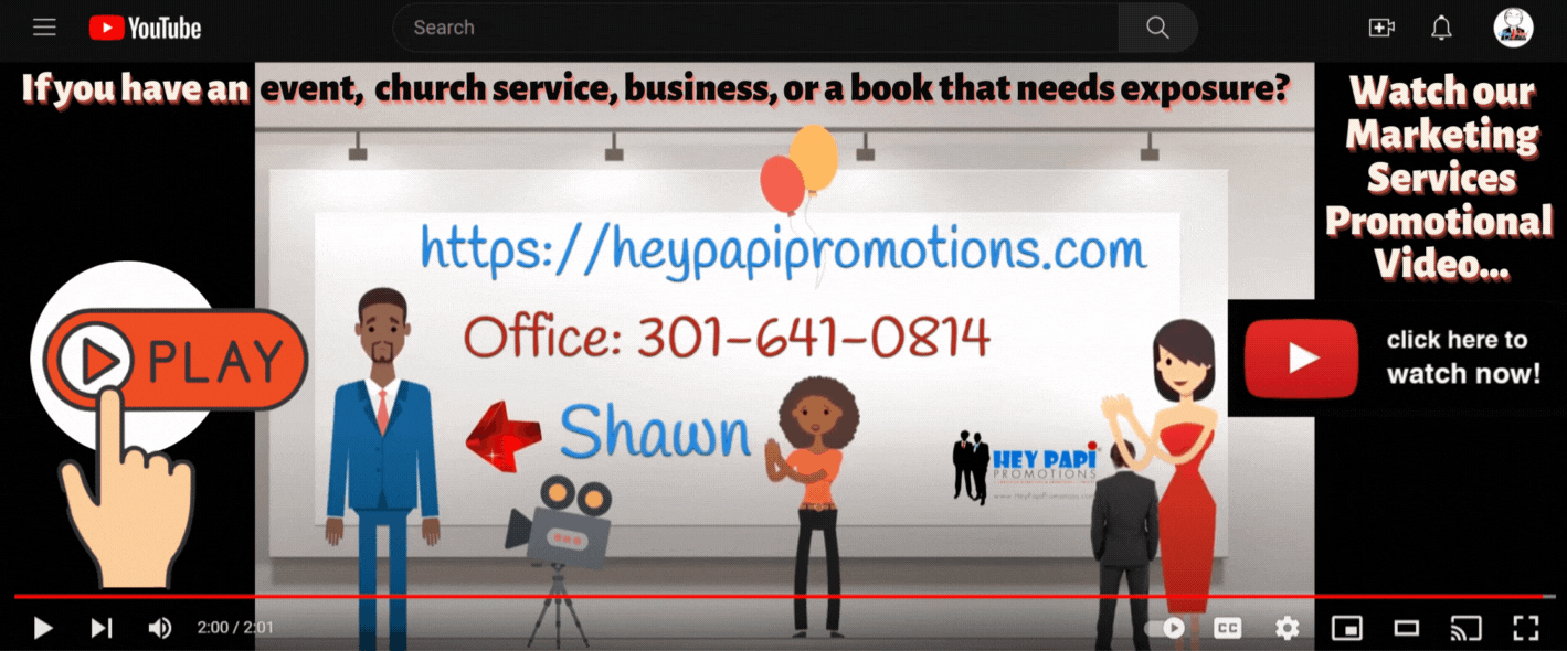 Hey Papi Promotions Marketing Services Promotional Video at https://heypapipromotions.com