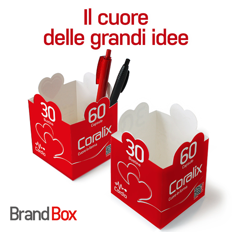 Brand Box - Portapenne in PPL oppure cartoncino sagomato