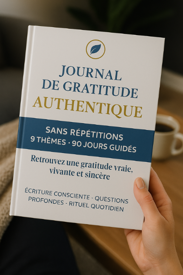 Mockup du journal de gratitude 5 minutes