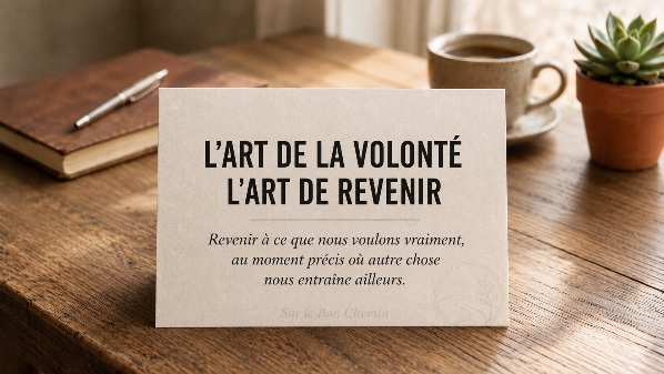 L’art de revenir à ce qui compte