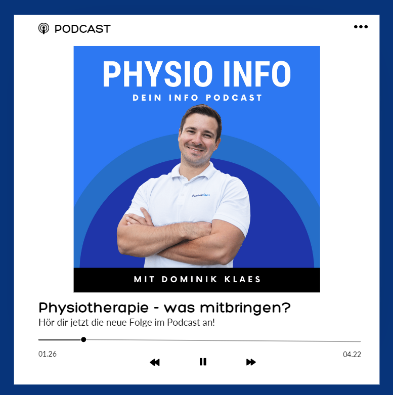 Physio Info der Physiotherapie Podcast von Dominik Klaes
