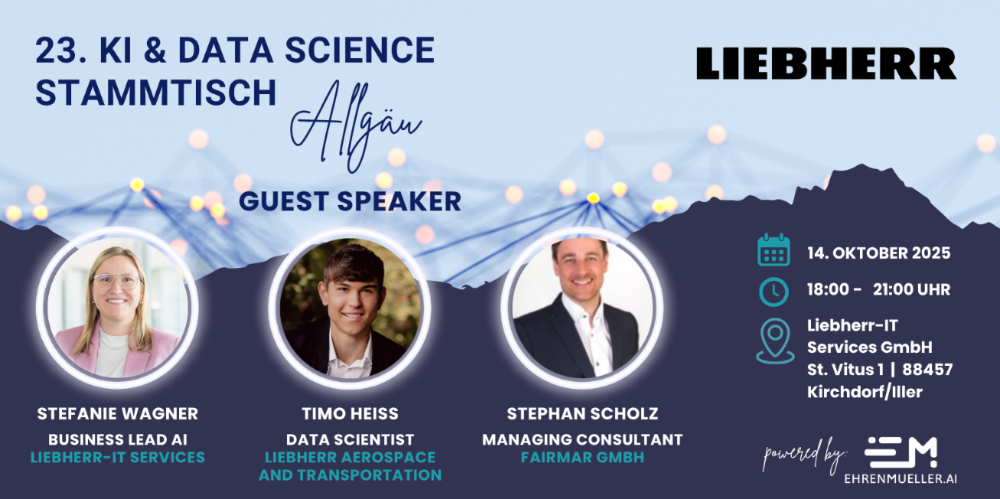 KI & Data Science Stammtisch – Event Grafik