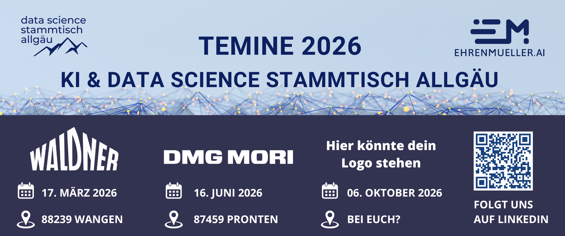 KI & Data Science Stammtisch – Event Grafik