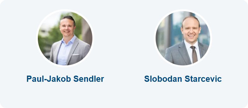 Paul-Jakob Sendler und Slobodan Starcevic – Ihr albfinanz-Team