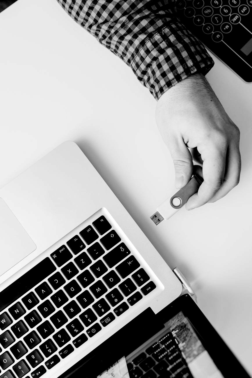 Photographie d'une clef USB