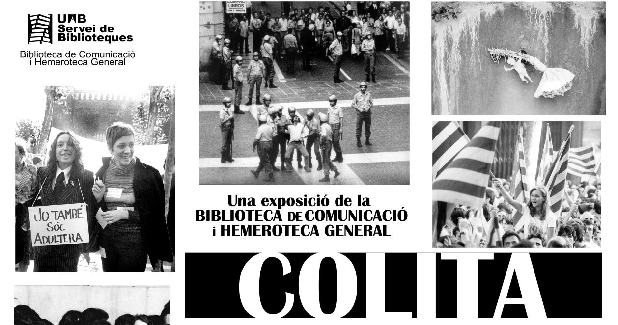 Fragment del cartell de l'exposició sobre Colita