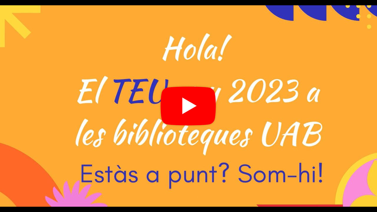El teu any 2023 a les Biblioteques UAB